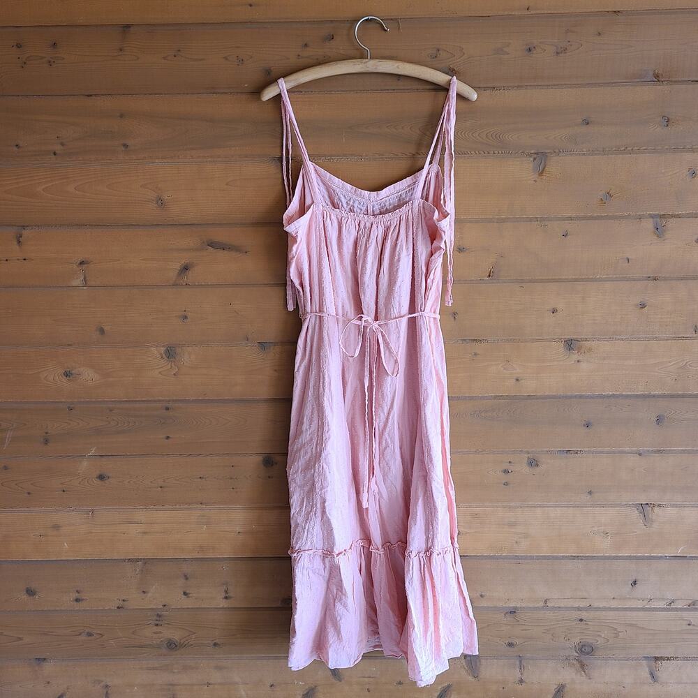 Rebecca Taylor Dress Kelsey La Vie Midi Prairie Pink Tank XL Preppy Feminine - Picture 4 of 5